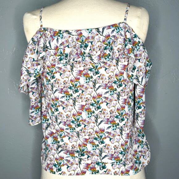 Boho Floral Off--the- Shoulder Blouse – Size 4 (US) - Picture 1 of 9